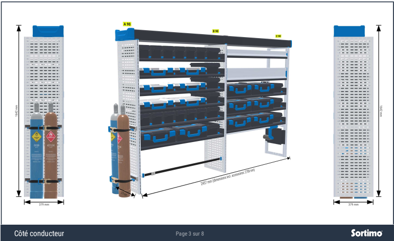 Préparation du nouveau véhicule PETIT PAC & CLIM avec Solution FLC pendant le salon Artibat.